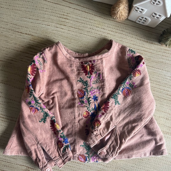 Tuchinda Embroidered Long Sleeve Blouse Kids Size 4 - Picture 3 of 9